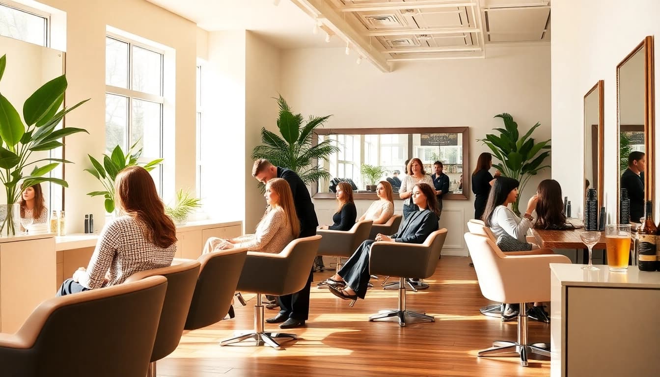 Experience premium hair services at Omnia Salon with skilled stylists and a welcoming atmosphere.