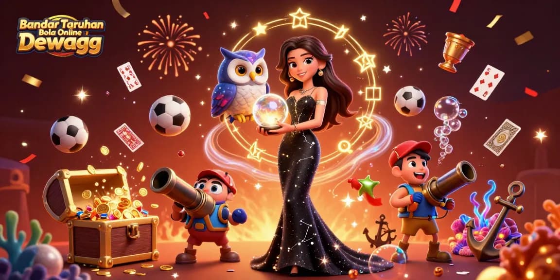 Engage with Bandar Taruhan Bola Online Dewagg and bet on sports with dynamic visuals, trophies, and exciting game elements.
