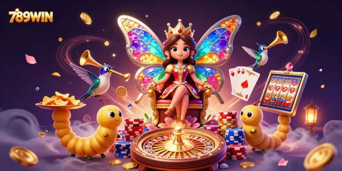 Engage with thrilling 789WIN casino adventures featuring a vibrant 3D illustration of games and fun.