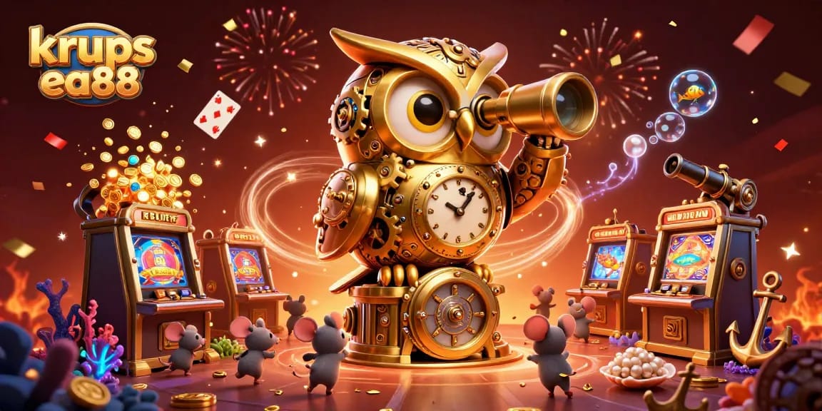 Experience the excitement of gambling with krups ea88 in this vibrant 3D casino scene filled with treasures.