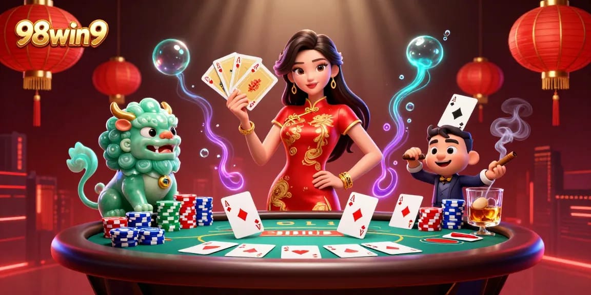 Experience thrilling casino action with 98win9 in a vibrant high-stakes poker environment.