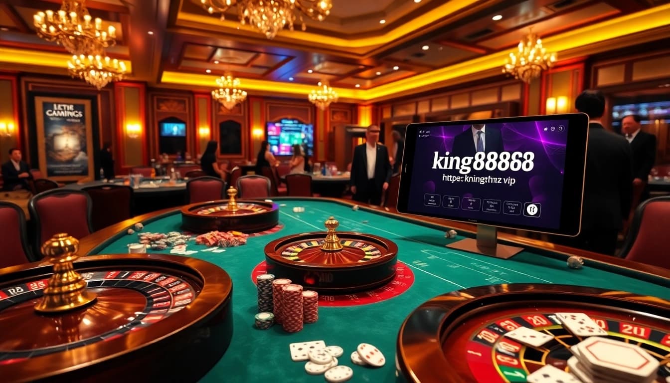 Experience high-stakes gaming at https://king88hz.vip/ with vibrant casino elements and luxury ambiance.