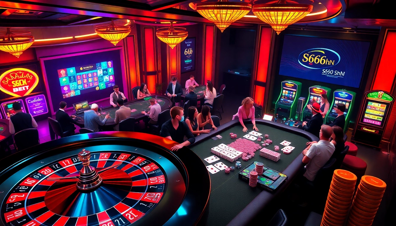 Experience the excitement of gameplay at https://s666hn.com/ with vibrant casino elements like roulette and poker.