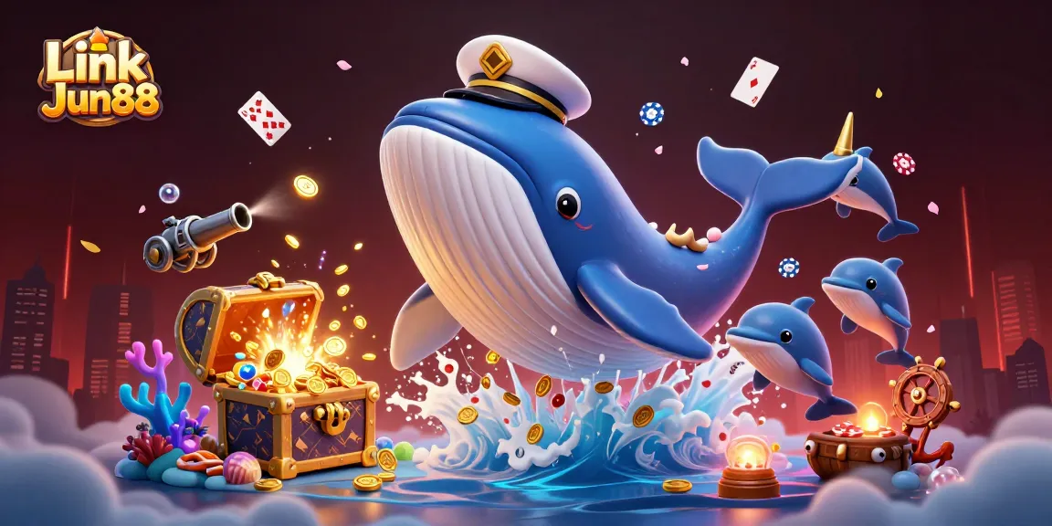 Engage in thrilling gameplay with Link Jun88 amidst a vibrant underwater scene.