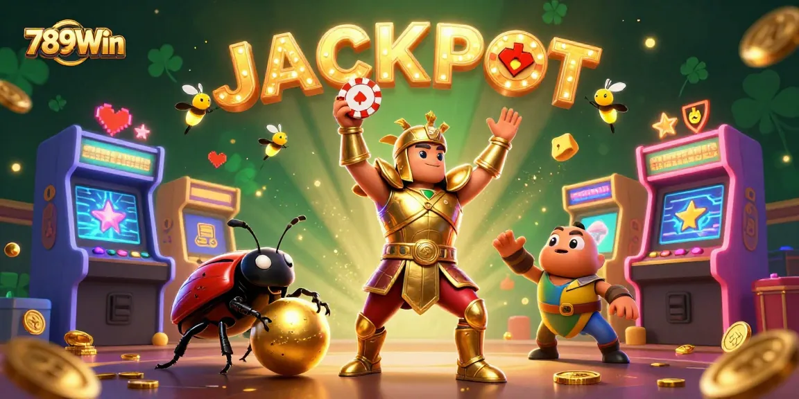 Experience thrilling casino action with 789Win in this dynamic jackpot scene featuring vibrant characters and game elements.
