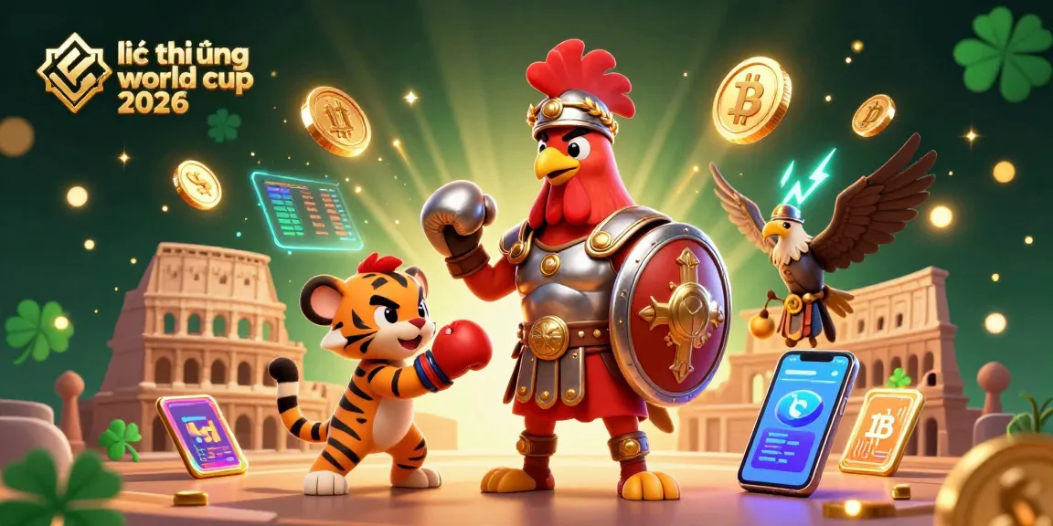 Experience the thrill of lịch thi đấu world cup 2026 with dazzling digital art showcasing vibrant characters and gaming elements.
